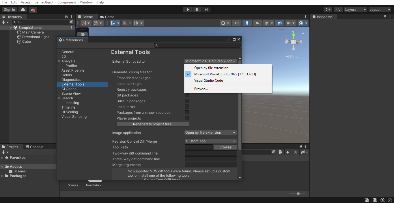 Caminho para visual studio 2022